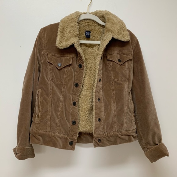 Vintage brown velvet with tan fur jacket - Picture 5 of 6